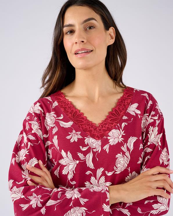 Nachthemd jersey tricot Thermolactyl