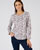 T-shirt van warm tricot met bloemenprint
