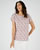 T-shirt met gevlamde botanische print
