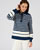 Sweat-shirt esprit marinière