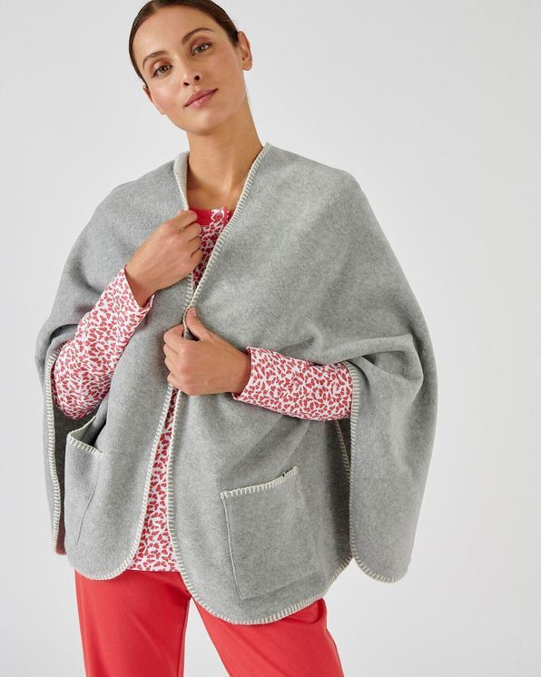 Poncho Thermolactyl® in fleece met zakken