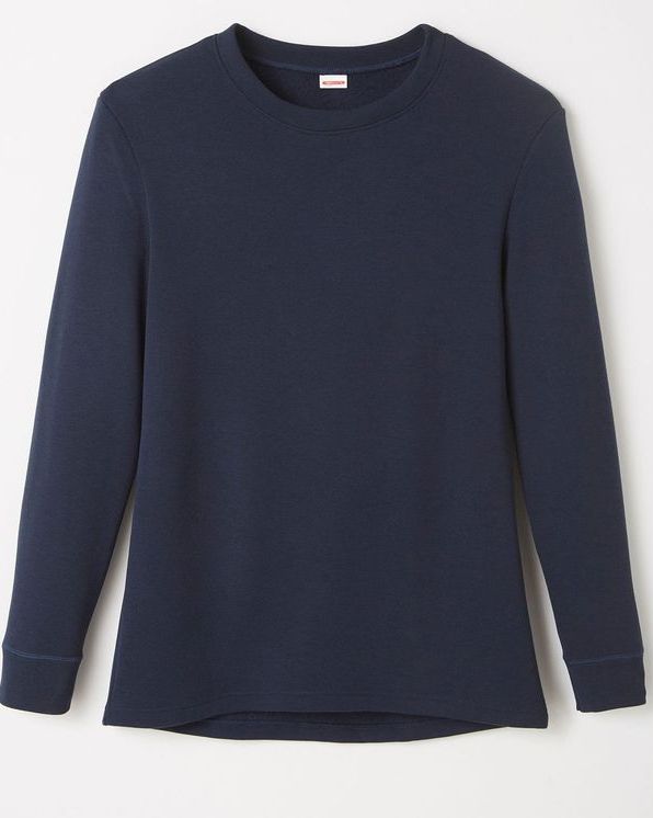 Thermolactyl T-shirt met lange mouwen, geborstelde fleece