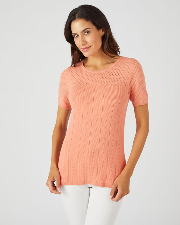 Pull maille ajourée