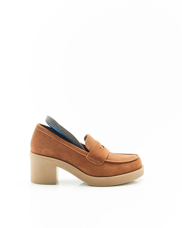 Mocassins met hak Amortyl