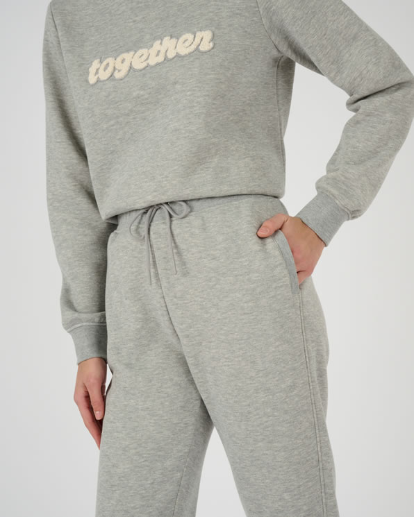 Joggingbroek straight fit fleece Thermolactyl