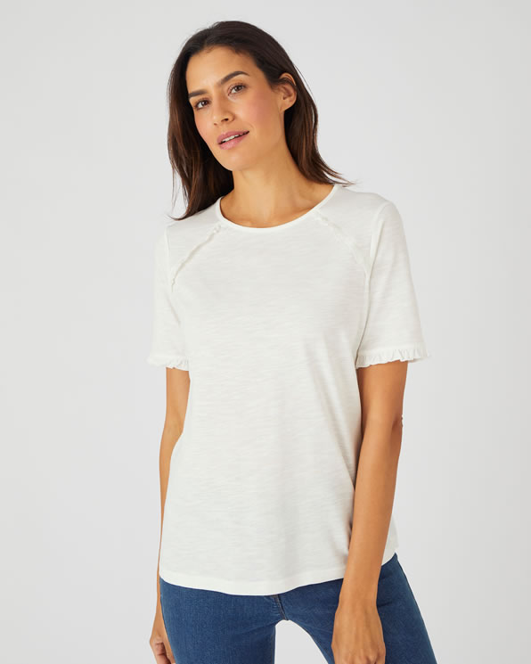 T-shirt maille flammée