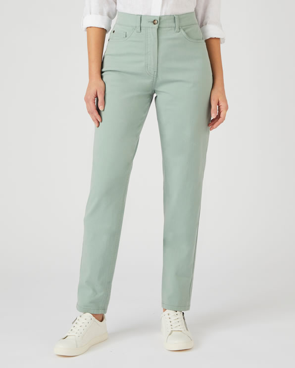 Jean 5 poches Mom taille haute