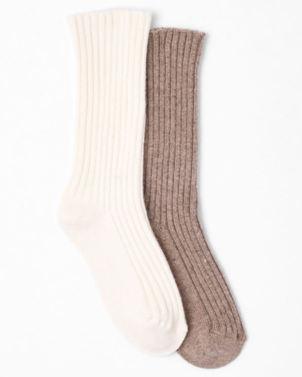 Lot de 2 paires de chaussettes maille côtelée Thermolactyl