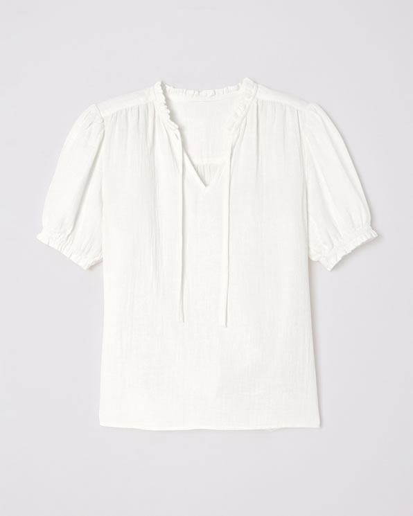 Blouse in katoengaas