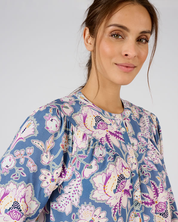 Chemisier fibres pure viscose reliéfée Lenzing™ EcoVero™