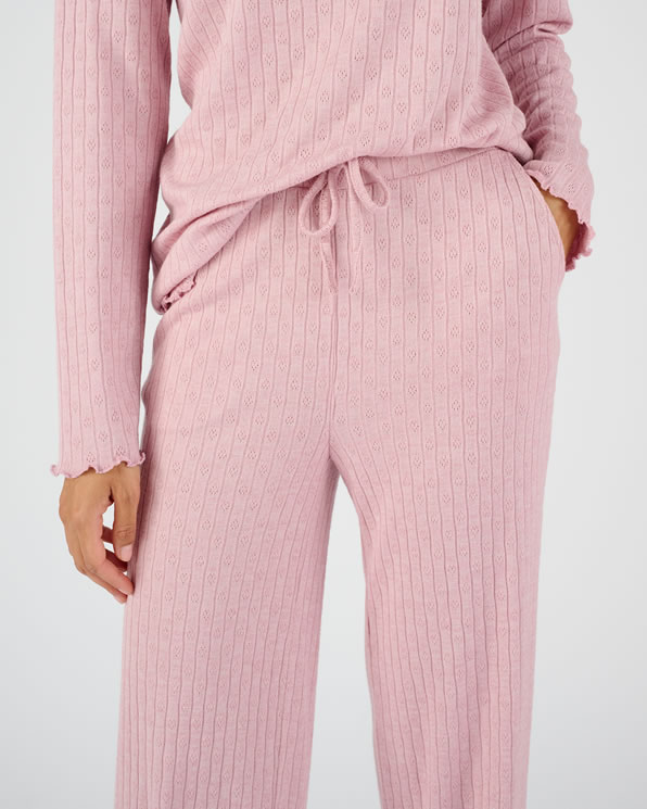Pyjama van pointelle-breisel