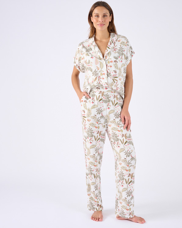 Pyjama van zuivere viscose