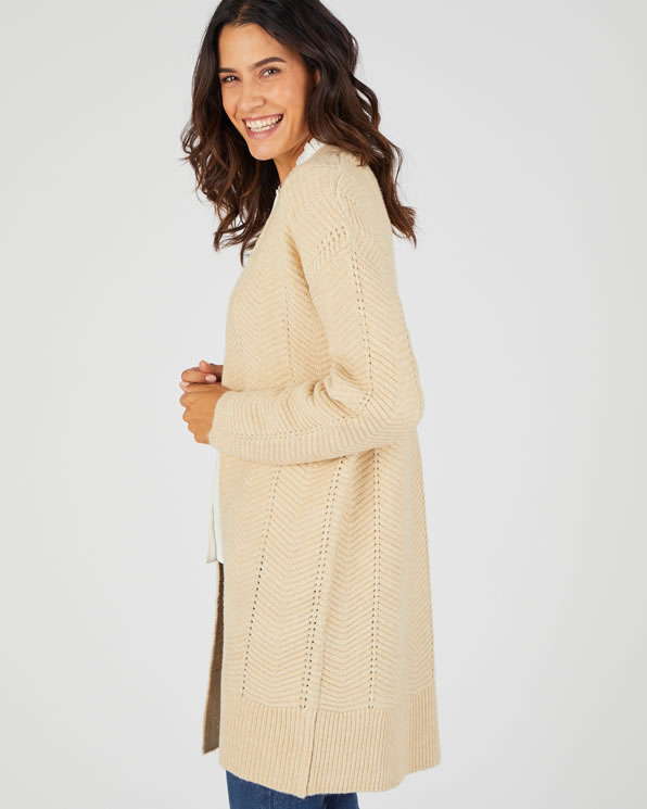 Lang vest van siertricot