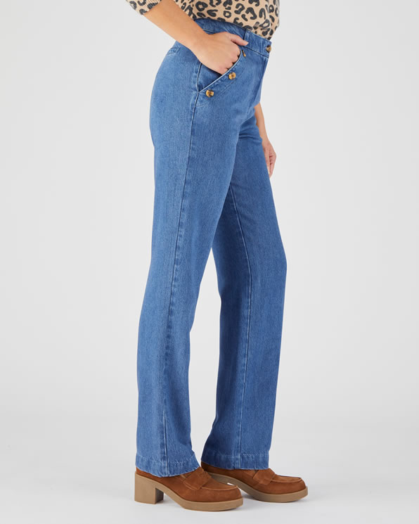 Pantalon mélange fibres Lyocell Tencel™