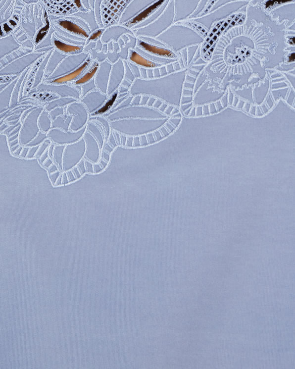 Sweat pur coton brodé