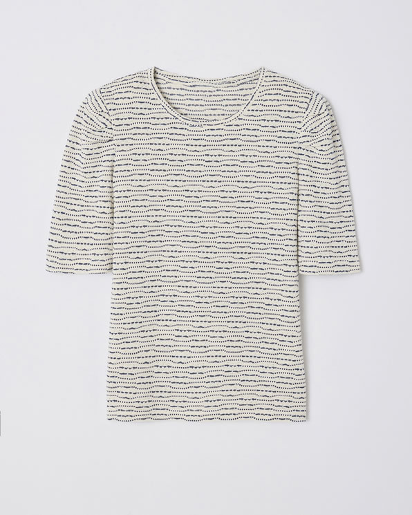 T-shirt met strepen van tricot