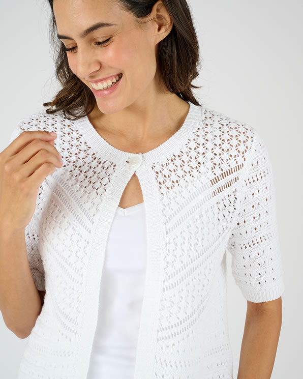 Gilet-boléro jeu de maille