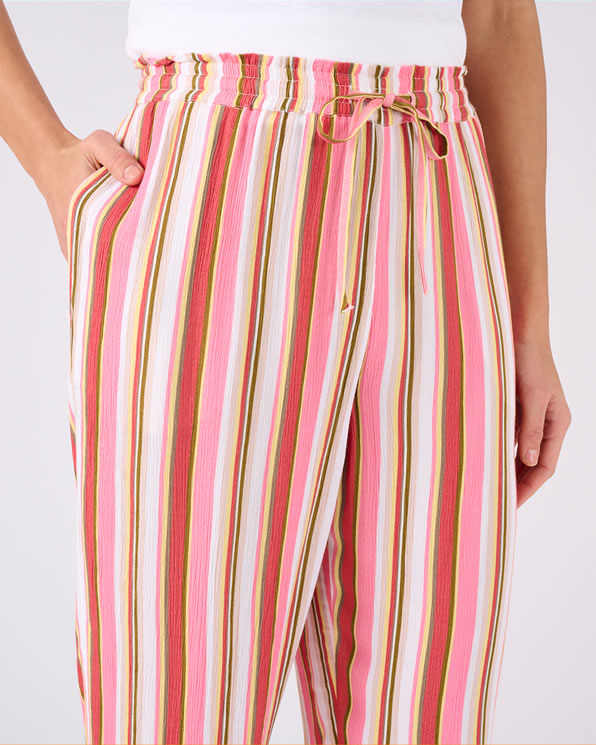 7/8e broek van crêpestof zuivere viscose  vezels