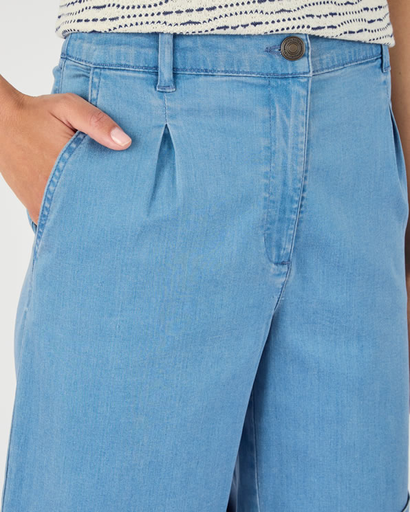 Lichtgewicht denim shorts