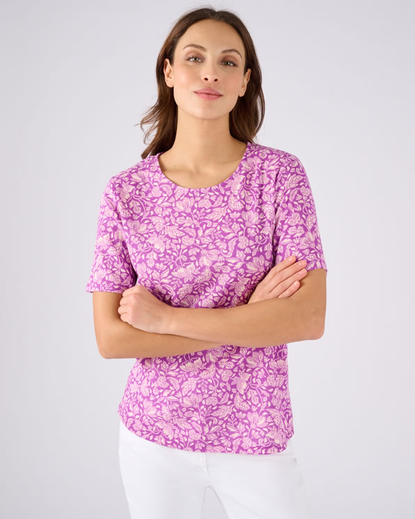 T-shirt en lin mélangé
