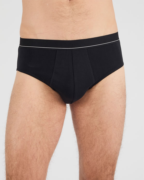 Lot de 3 slips fermés coton biologique majoritaire