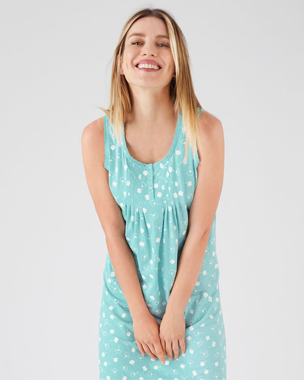 Lot de 2 chemises de nuit pur coton peigné