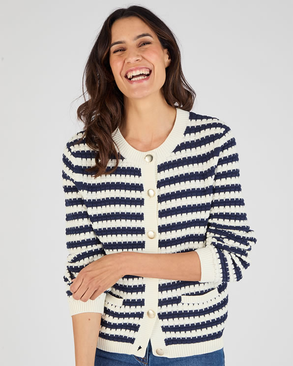 Cardigan pur coton