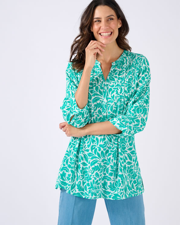 Tunique créponnée pure viscose