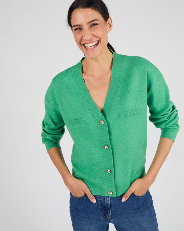 Korte cardigan, Thermolactyl.