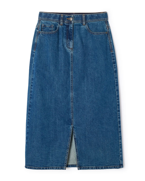 Jupe longue en jean