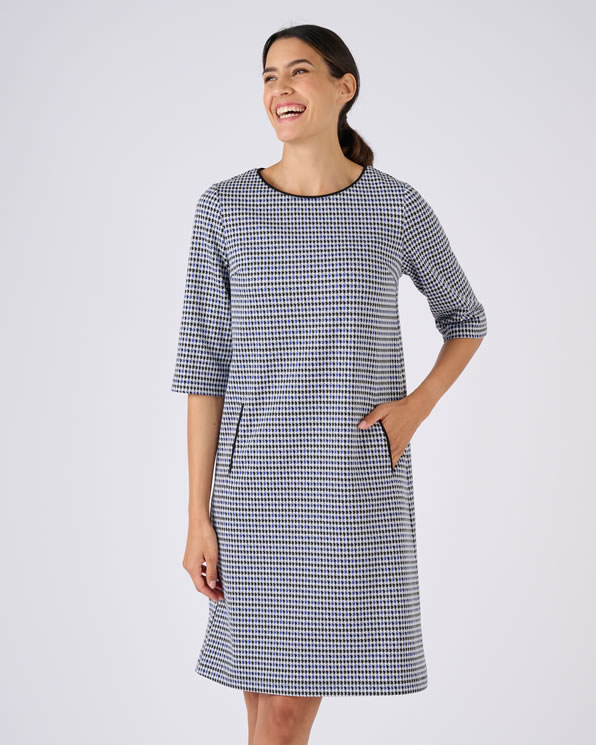 Jurk van jacquard milanobreisel