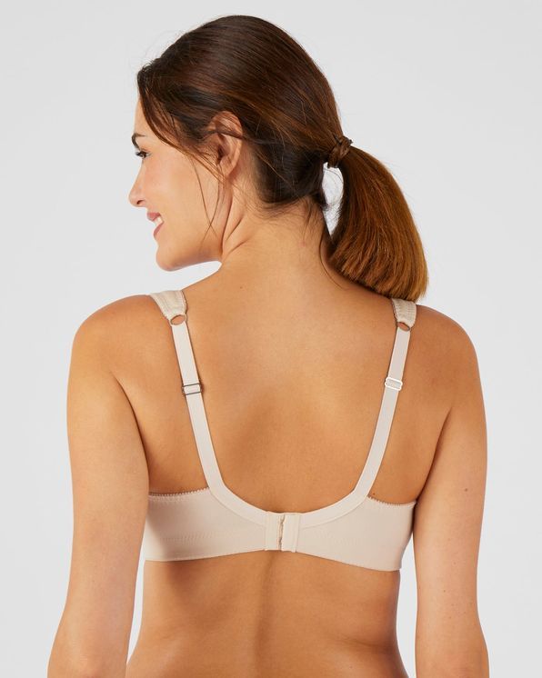 Soutien-gorge sans armatures, basque élastiquée