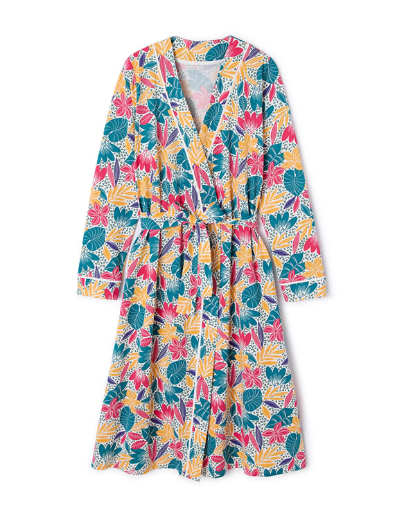 Robe de chambre en maille jersey pur coton