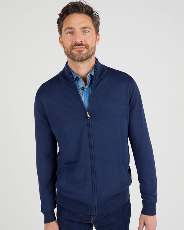 Gilet zippé col montant