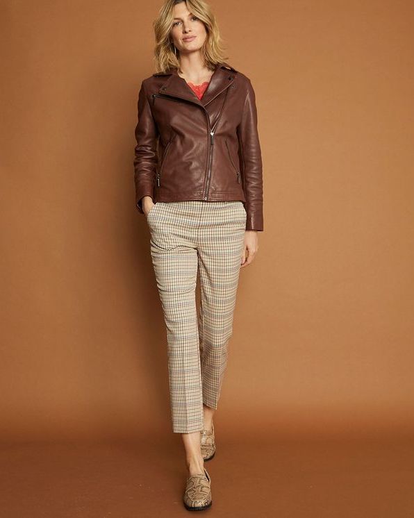 Veste cuir mouton