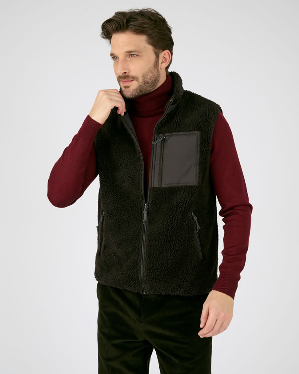 Veste réversible sans manches