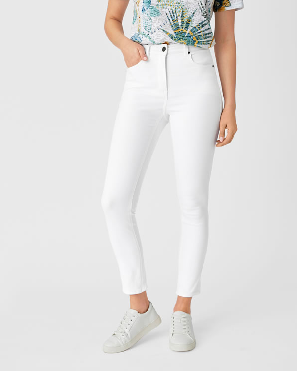 Jeans slim fit 7/8-broek 5 zakken Perfect Fit by Damart