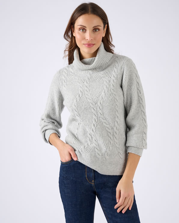 Pull col roulé torsadé Thermolactyl