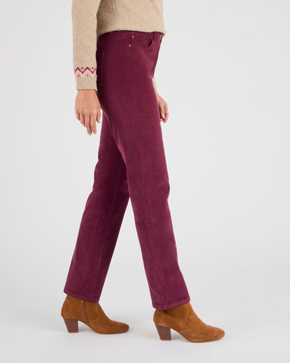 Fluwelen milleraies broek Perfect Fit by Damart