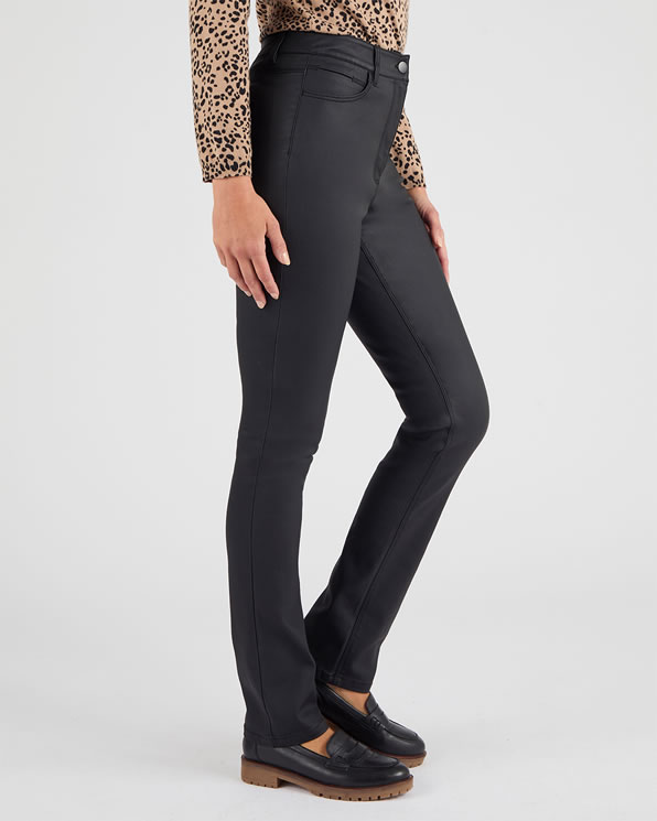 5-pocket gecoate broek