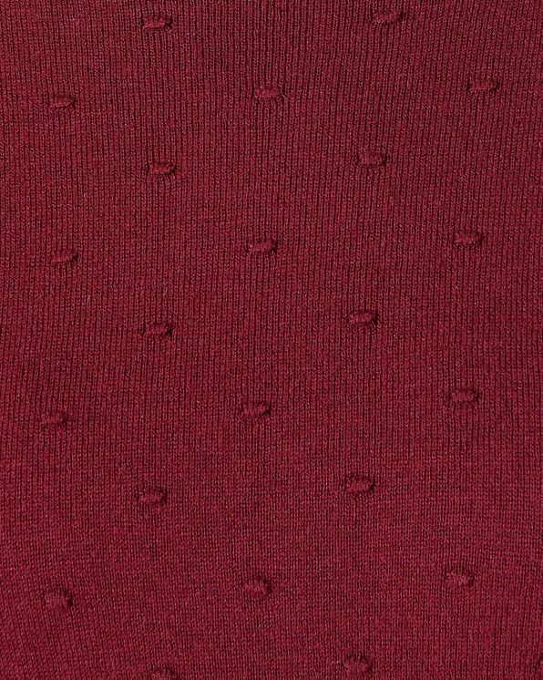 Pull col volanté maille fantaisie fine et chaude
