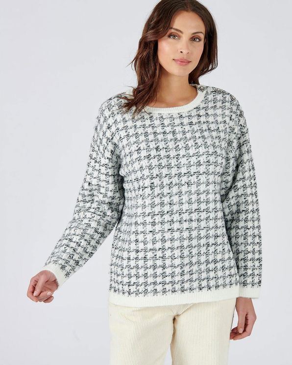 Pull in jacquardtricot
