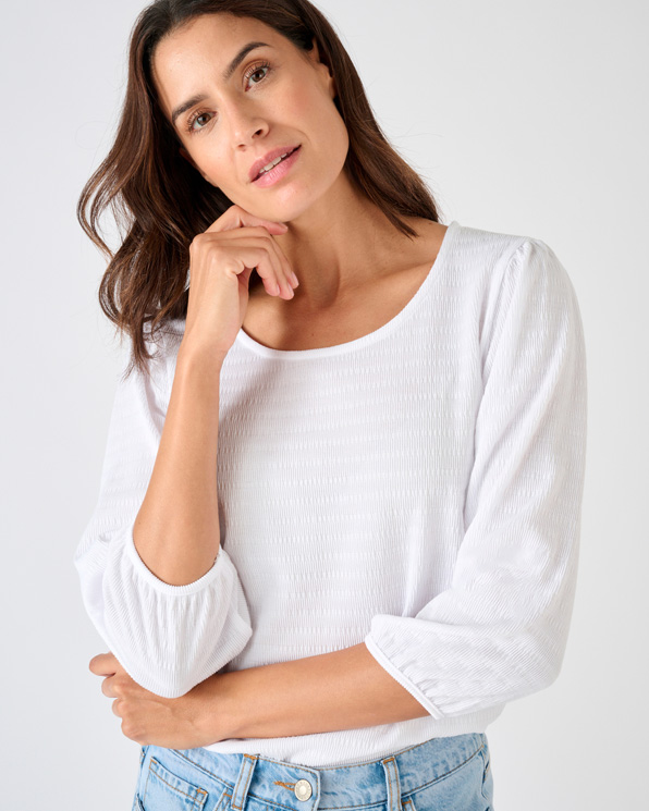 T-shirt maille texturée