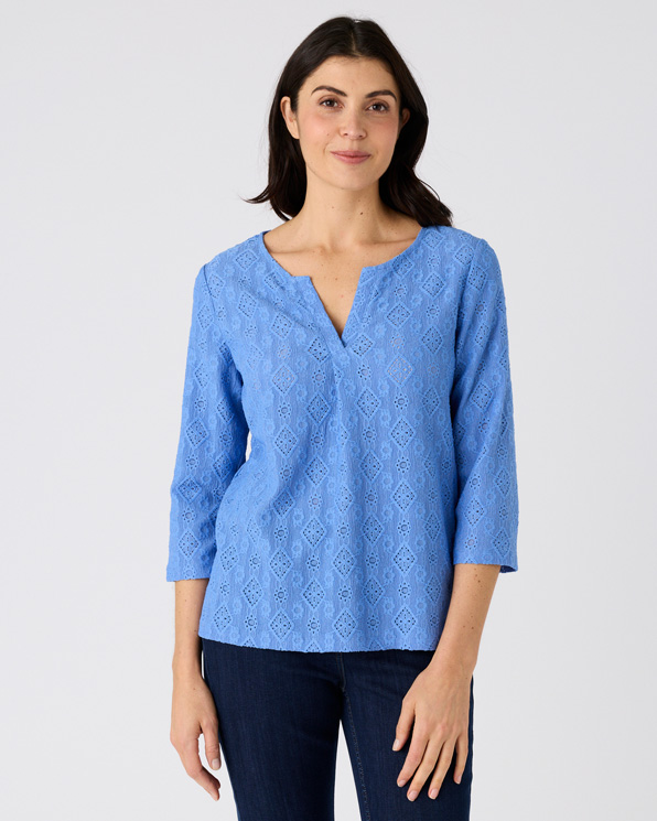 T-shirt maille jacquard texturée