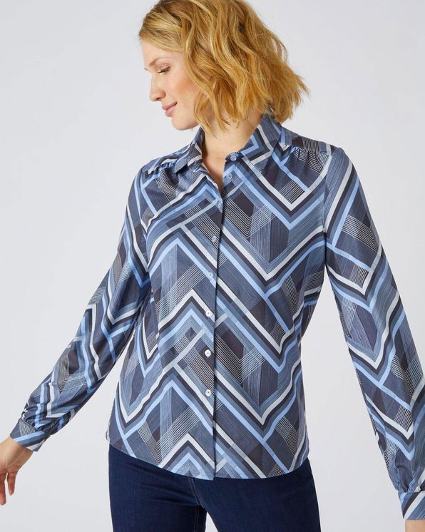 Blouse in warm tricot