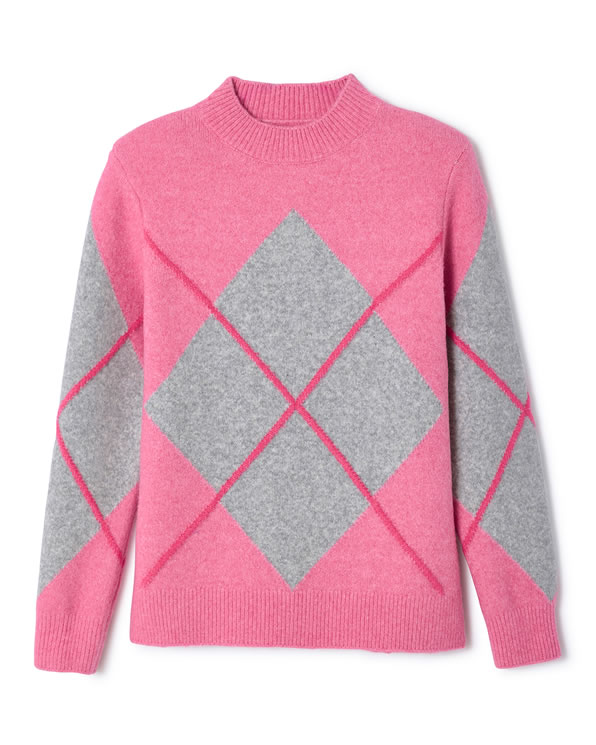 Trui jacquard tricot met Thermolactyl-label