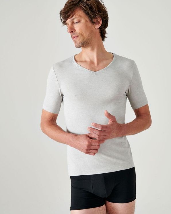 T-shirt korte mouwen, V-hals Thermolactyl®