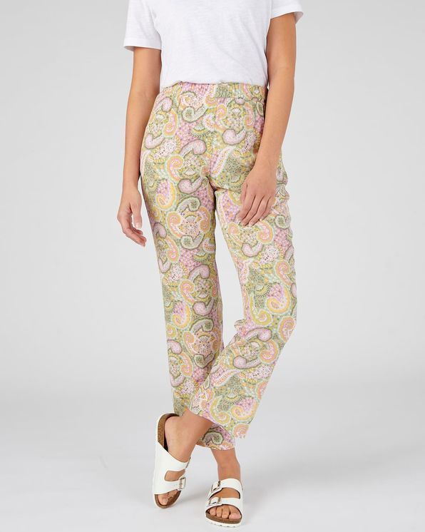 7/8-broek kasjmierprint in zuivere viscose, Lenzing™ EcoVero™