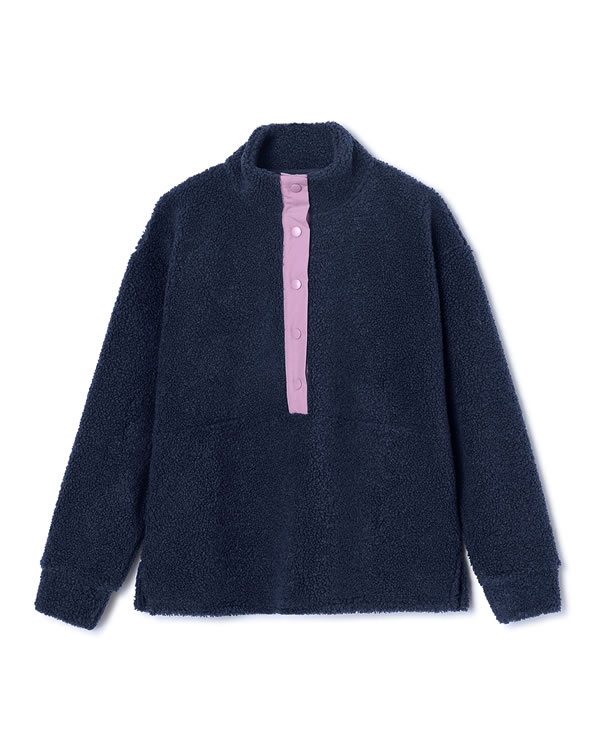 Sweatshirt fleece teddy met Thermolactyl-label