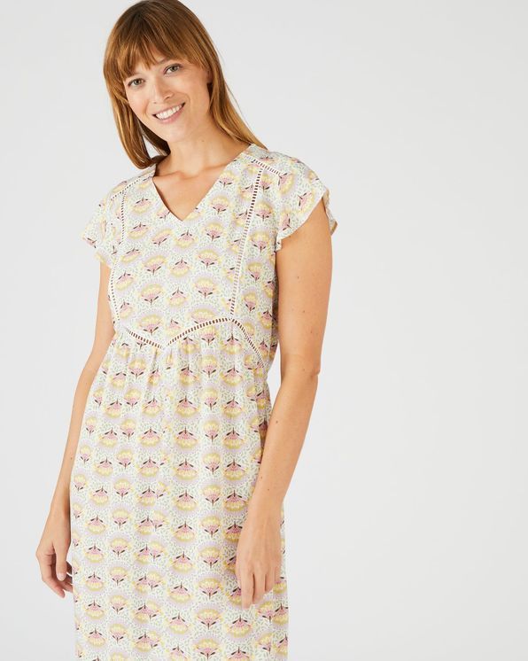 Jurk in zuivere viscose Lenzing™ EcoVero™